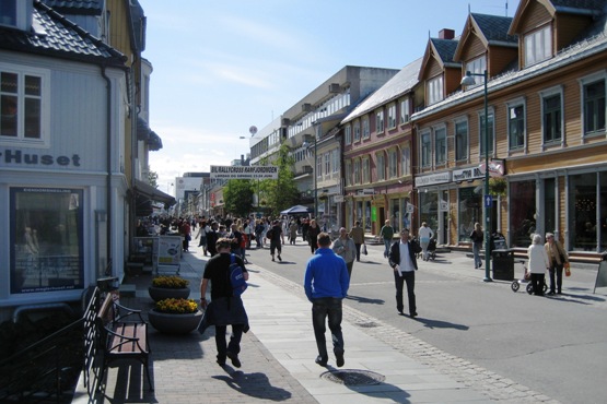 Tromso pedestrian street - daytime